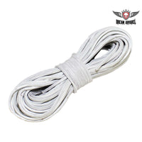 50 FT Leather Laces - White Jimmy Lee Leathers Club Vest