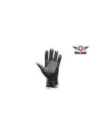 Full Finger Ladies Leather Gloves with Faux Fur Jimmy Lee Leathers Club Vest