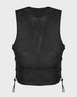 Men's Leather Vest With Buffalo Nickel Snaps by Jimmy Lee Jimmy Lee Leathers Club Vest