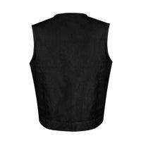 Mens Black Denim Twill Club Vest with Gun Pockets by Jimmy Lee Leathers Jimmy Lee Leathers Club Vest
