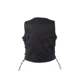 Women's Black Denim Concealed Carry Pocket Vest by Jimmy Lee Leathers Jimmy Lee Leathers Club Vest