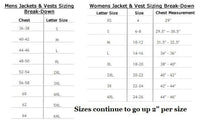 Women's Black Denim Concealed Carry Pocket Vest by Jimmy Lee Leathers Jimmy Lee Leathers Club Vest